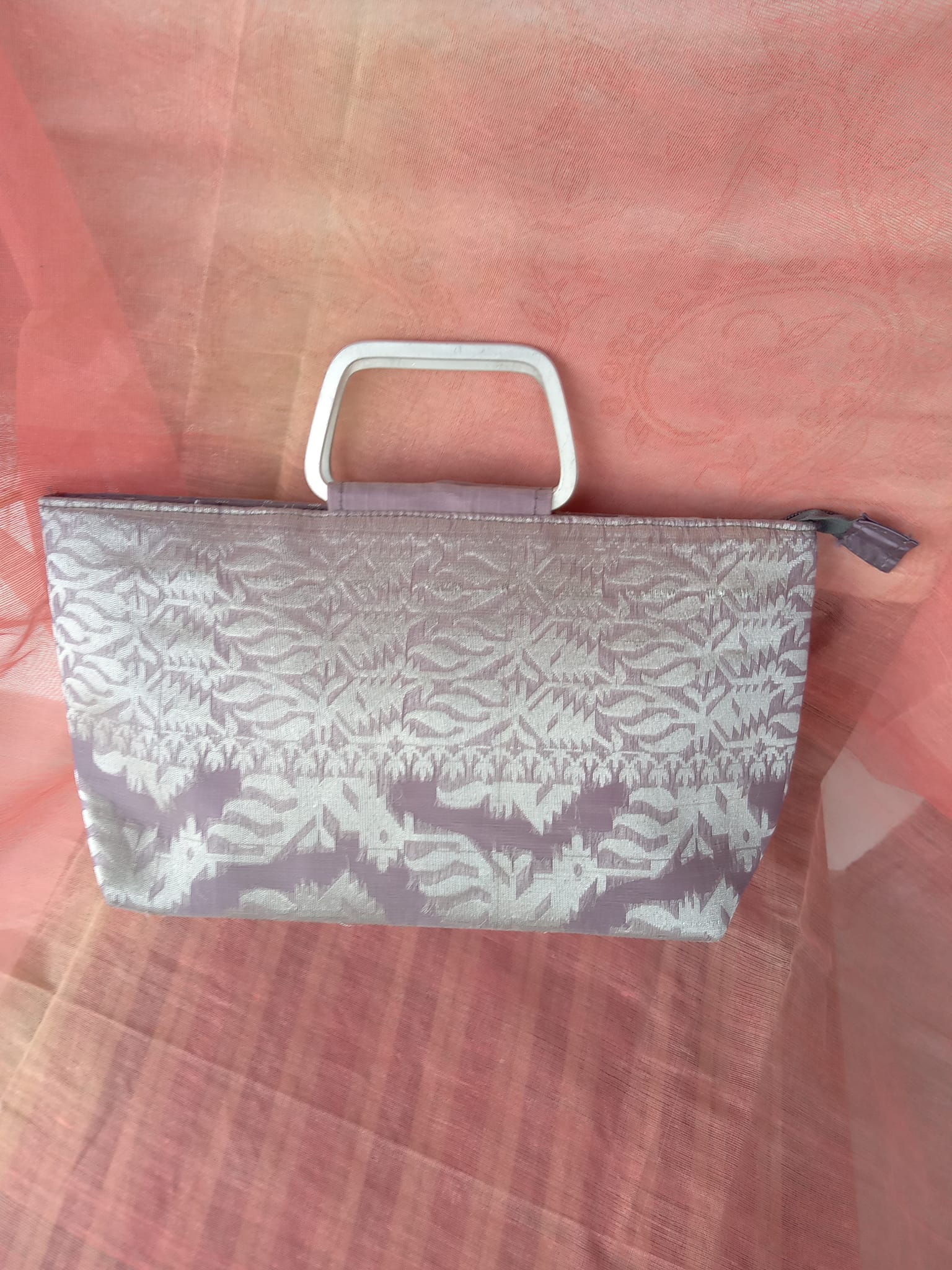 Jamdani Purse (Silver)